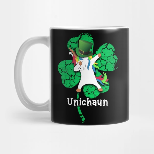 Dabbing Unicorn Leprechaun TShirt Unichaun Shamrock Shirt by AmbersDesignsCo